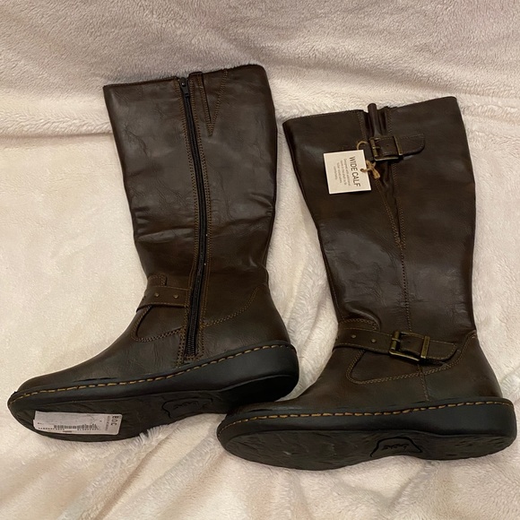 b.o.c by Born Concept Austin Brown Riding Knee-Hi Boots Wide Calf Sz 6 NWT/NWOB - Picture 2 of 9